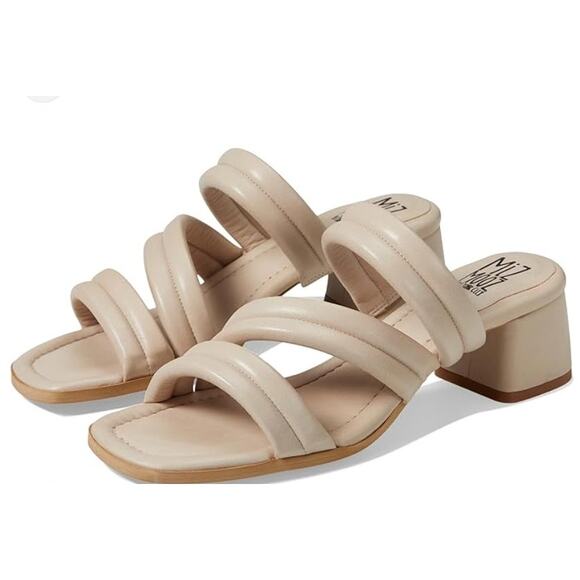 Miz Mooz NYC Oceana Heels Sandals Cream Leather Size 9/9.5 US 40 EU NIB Wedding - Picture 15 of 15